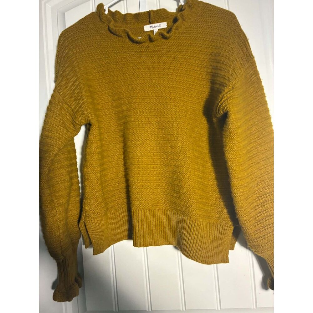 Madewell Ladies Medium Mustard Color Sweater